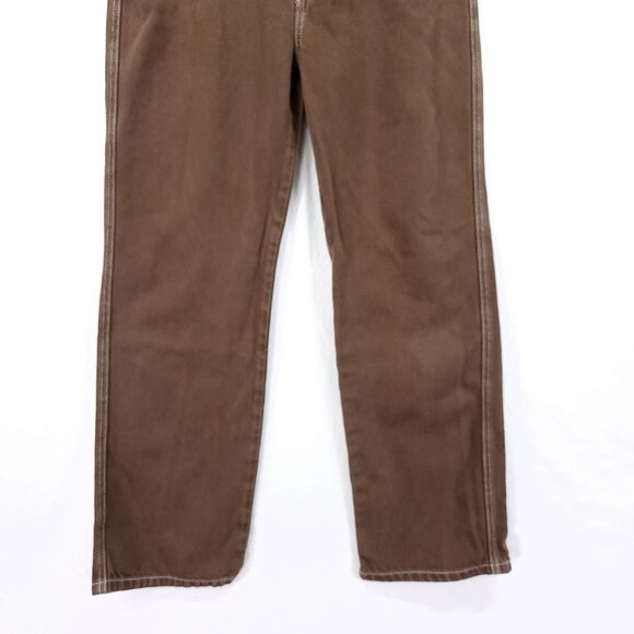 Reformation Womens Jean Size 28 Cowboy High Rise Baggy Straight-Leg Brown 28" - Picture 11 of 15